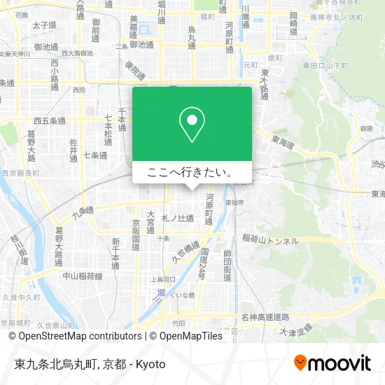 東九条北烏丸町地図
