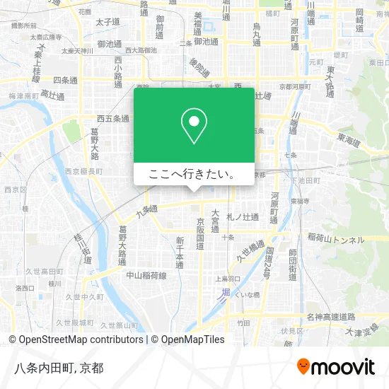 八条内田町地図