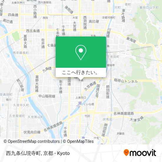 西九条仏現寺町地図