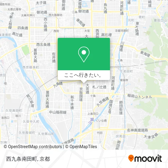 西九条南田町地図