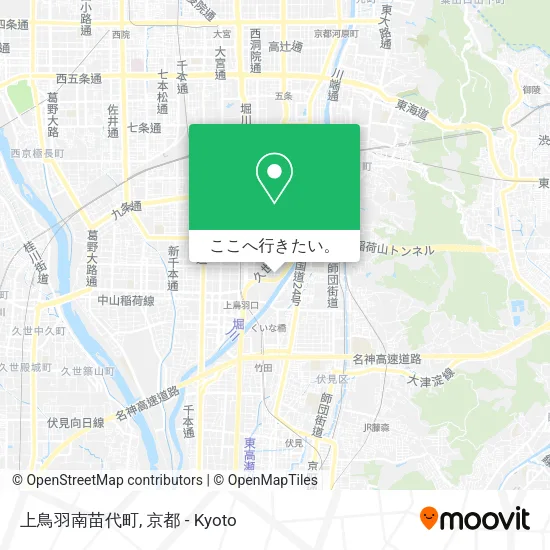 上鳥羽南苗代町地図