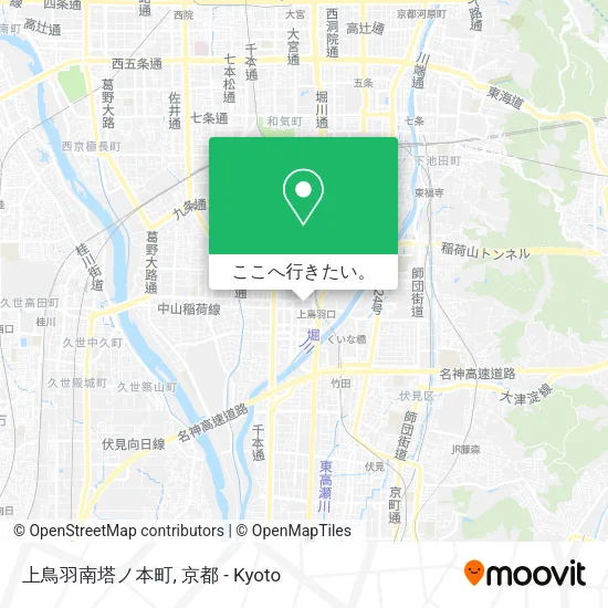 上鳥羽南塔ノ本町地図