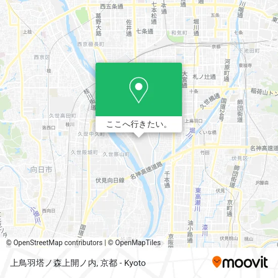 上鳥羽塔ノ森上開ノ内地図