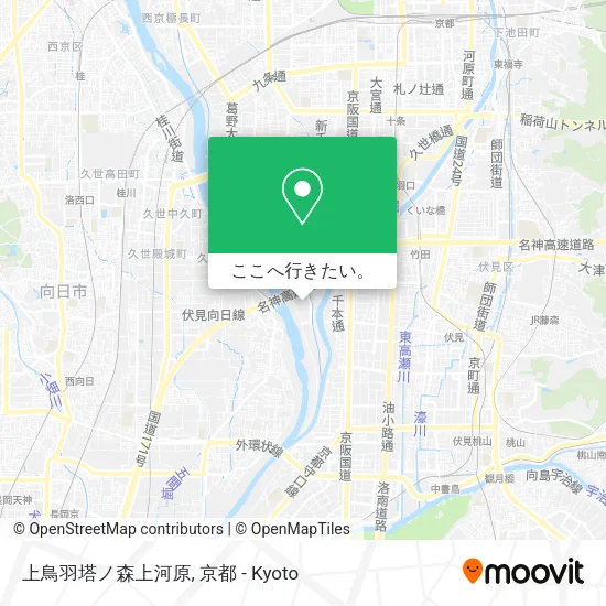 上鳥羽塔ノ森上河原地図