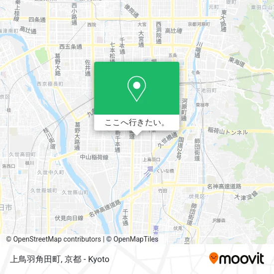 上鳥羽角田町地図