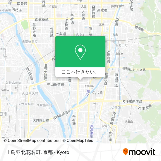 上鳥羽北花名町地図