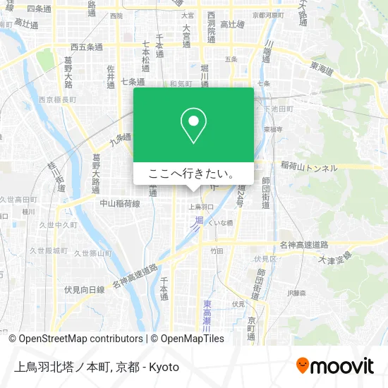 上鳥羽北塔ノ本町地図