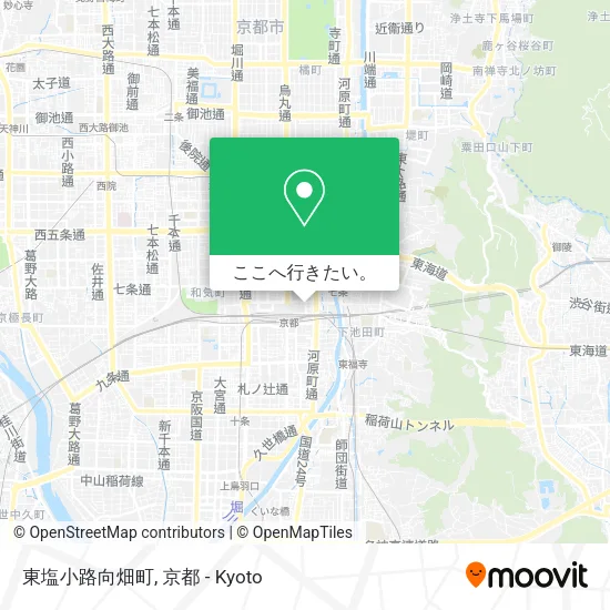 東塩小路向畑町地図