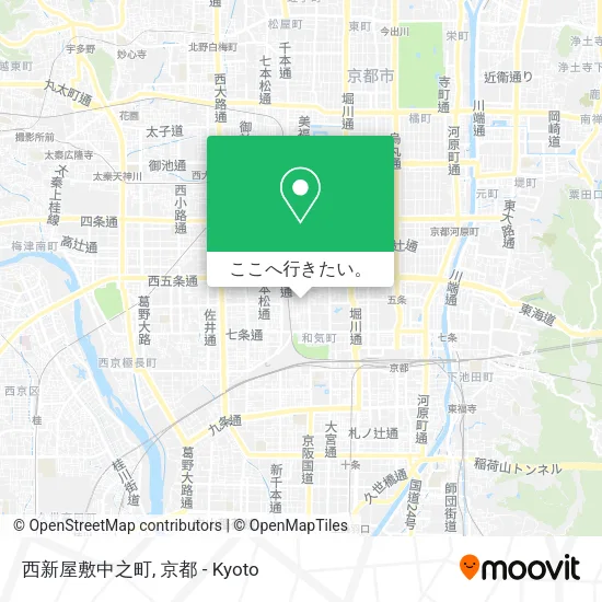 西新屋敷中之町地図