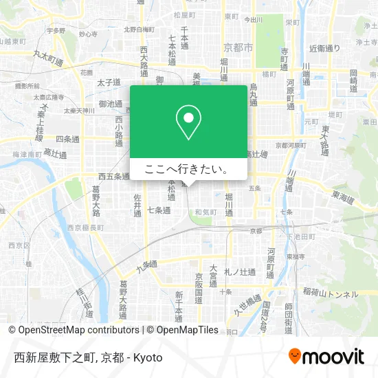西新屋敷下之町地図