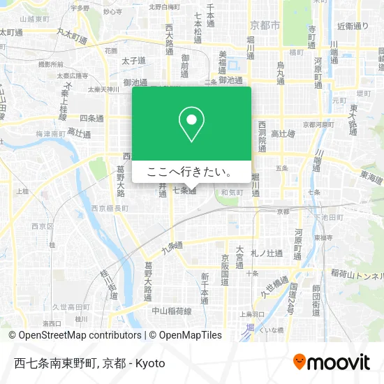 西七条南東野町地図