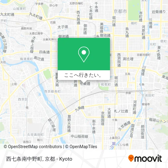 西七条南中野町地図