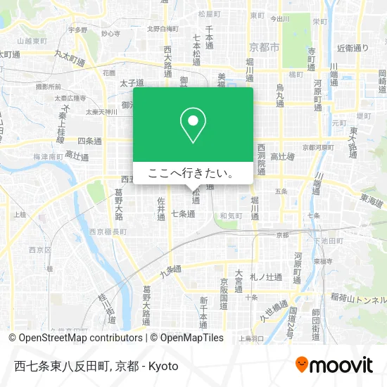 西七条東八反田町地図