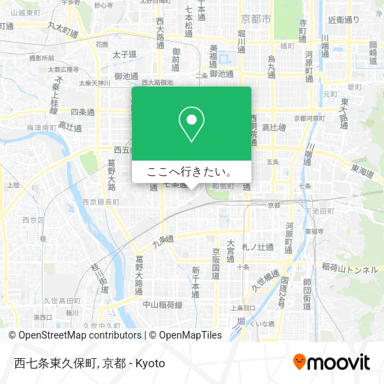 西七条東久保町地図