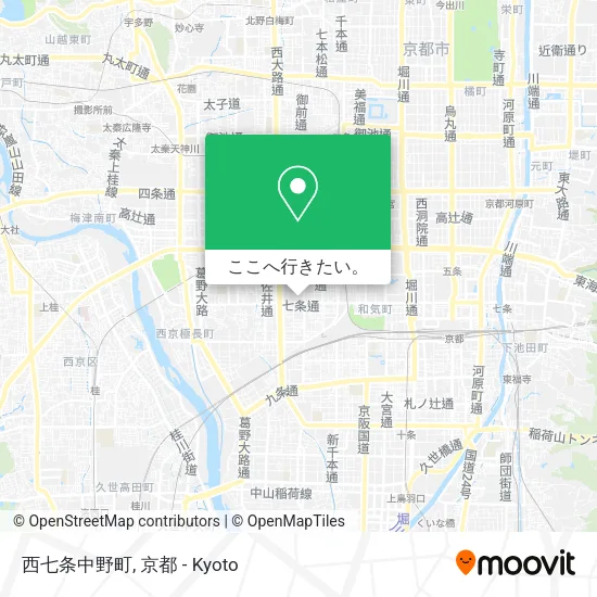 西七条中野町地図