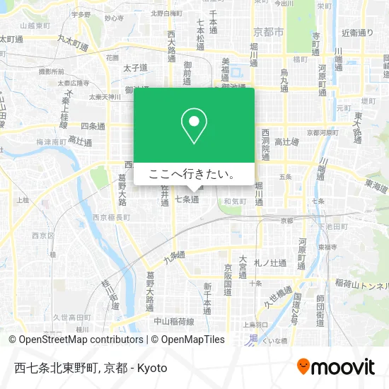 西七条北東野町地図