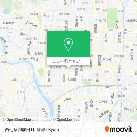 西七条御前田町地図