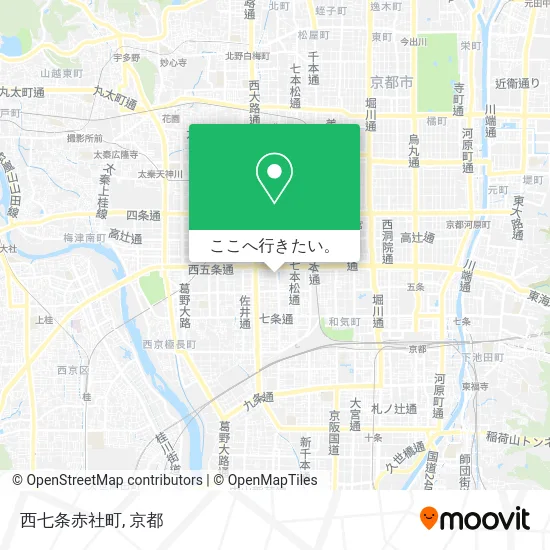 西七条赤社町地図