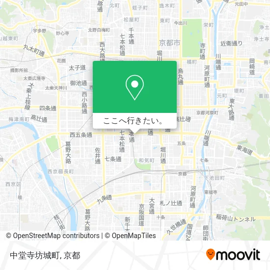 中堂寺坊城町地図