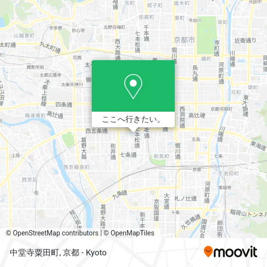 中堂寺粟田町地図