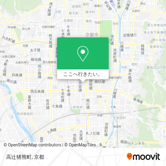 高辻猪熊町地図