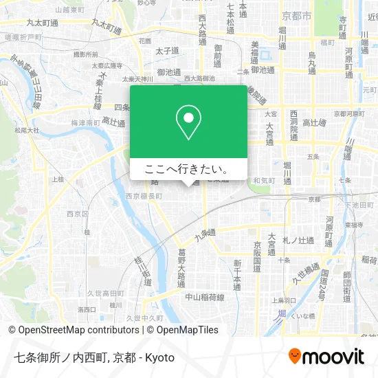 七条御所ノ内西町地図