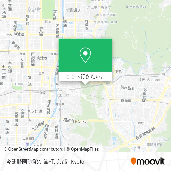 今熊野阿弥陀ケ峯町地図