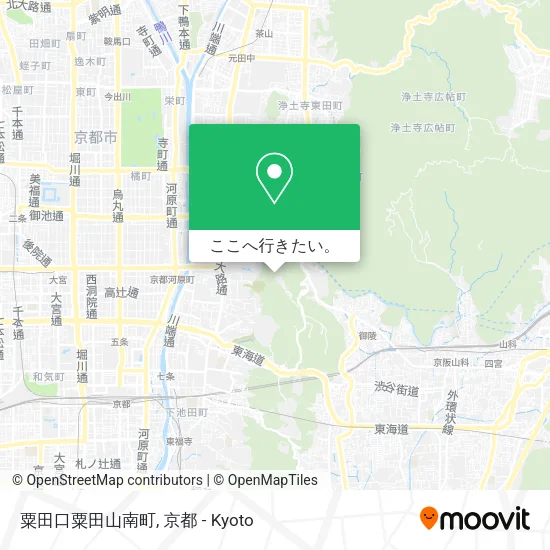 粟田口粟田山南町地図