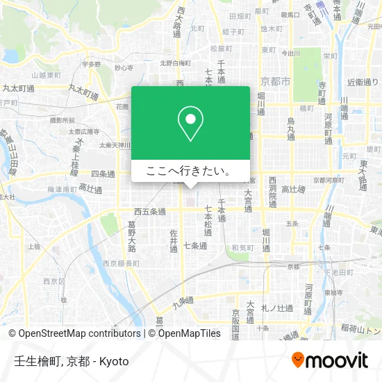 壬生檜町地図