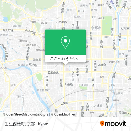 壬生西檜町地図