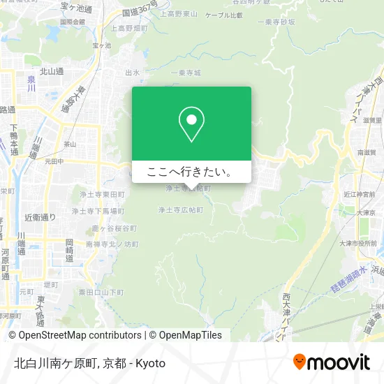 北白川南ケ原町地図