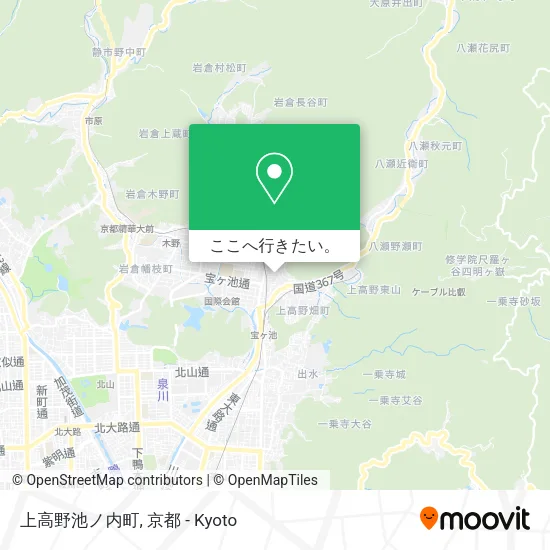 上高野池ノ内町地図