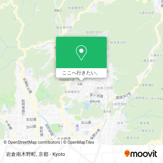 岩倉南木野町地図