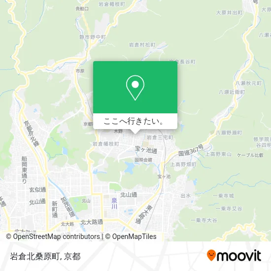 岩倉北桑原町地図