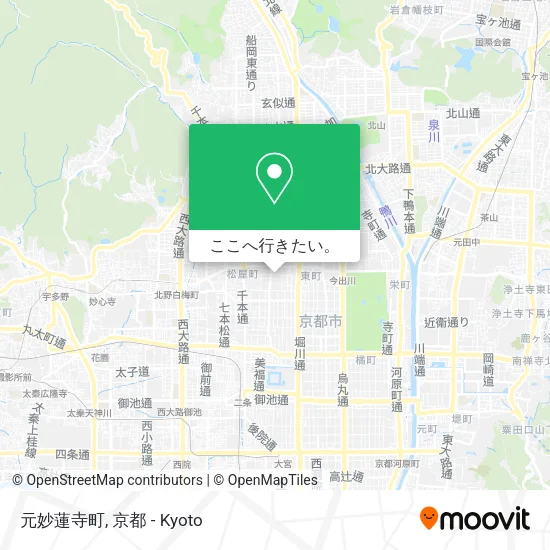 元妙蓮寺町地図