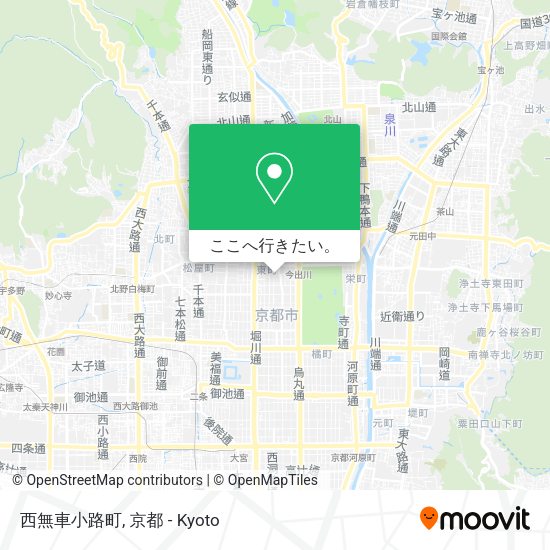西無車小路町地図