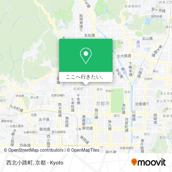 西北小路町地図