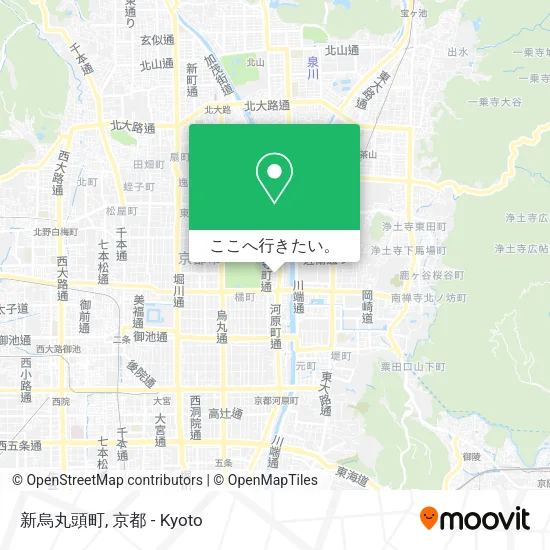 新烏丸頭町地図