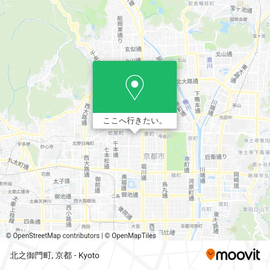 北之御門町地図