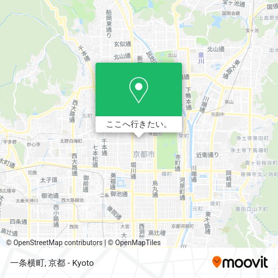 一条横町地図