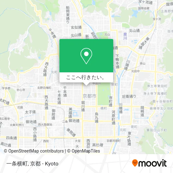 一条横町地図
