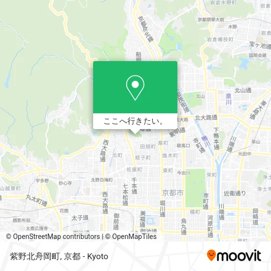 紫野北舟岡町地図