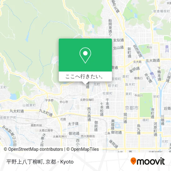 平野上八丁柳町地図