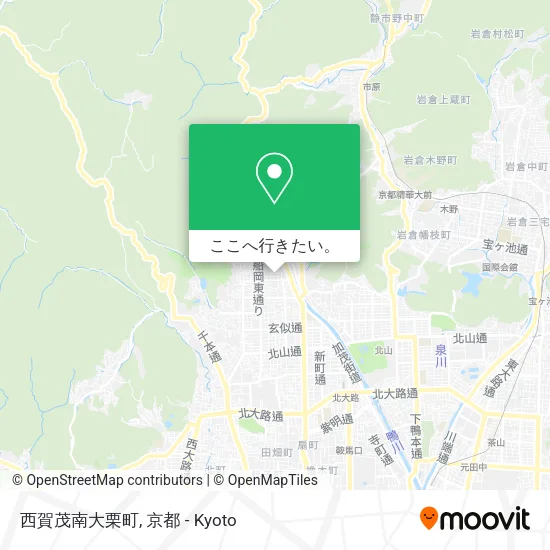 西賀茂南大栗町地図