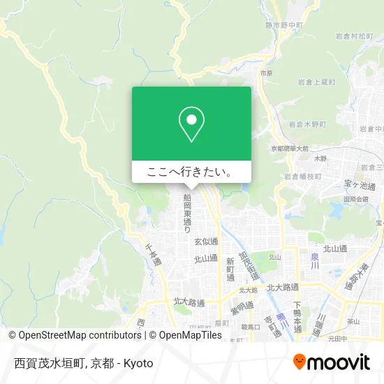 西賀茂水垣町地図