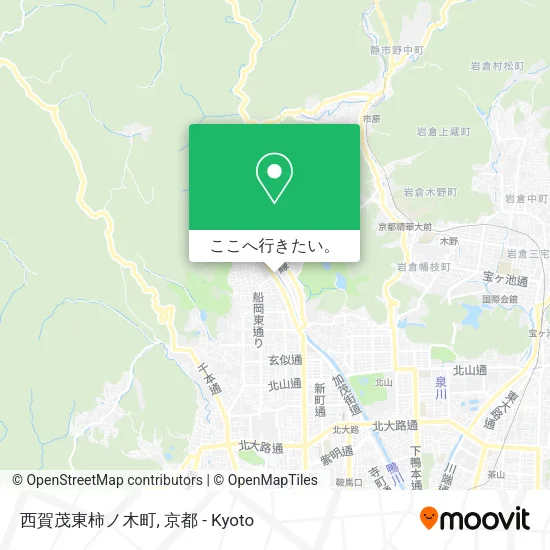 西賀茂東柿ノ木町地図
