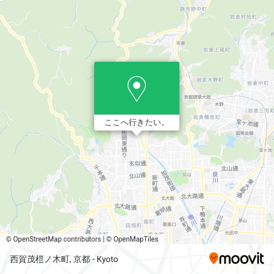 西賀茂榿ノ木町地図