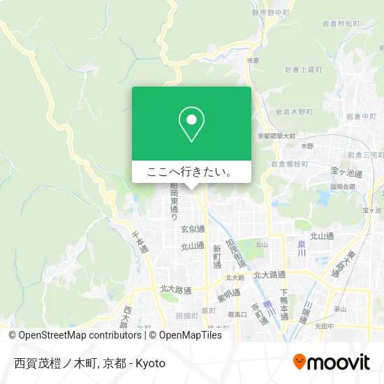 西賀茂榿ノ木町地図