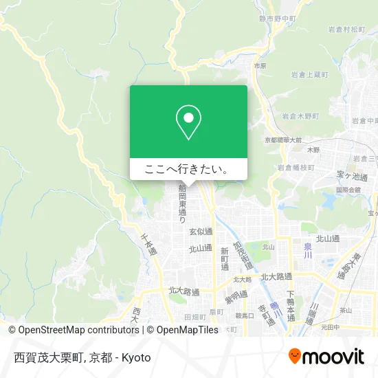 西賀茂大栗町地図
