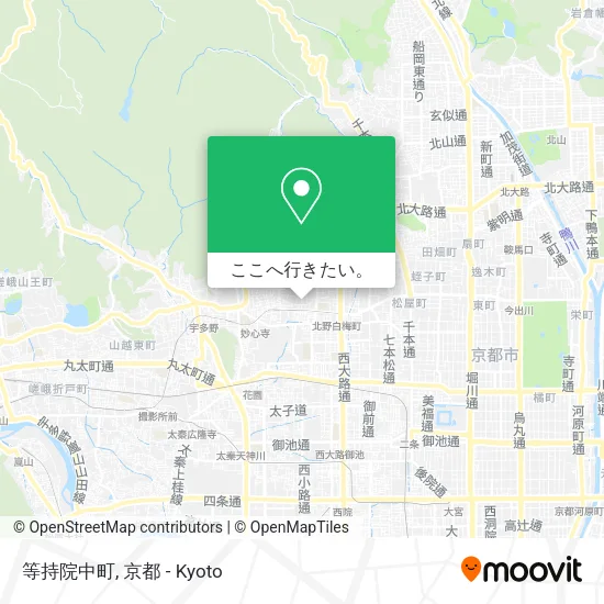 等持院中町地図